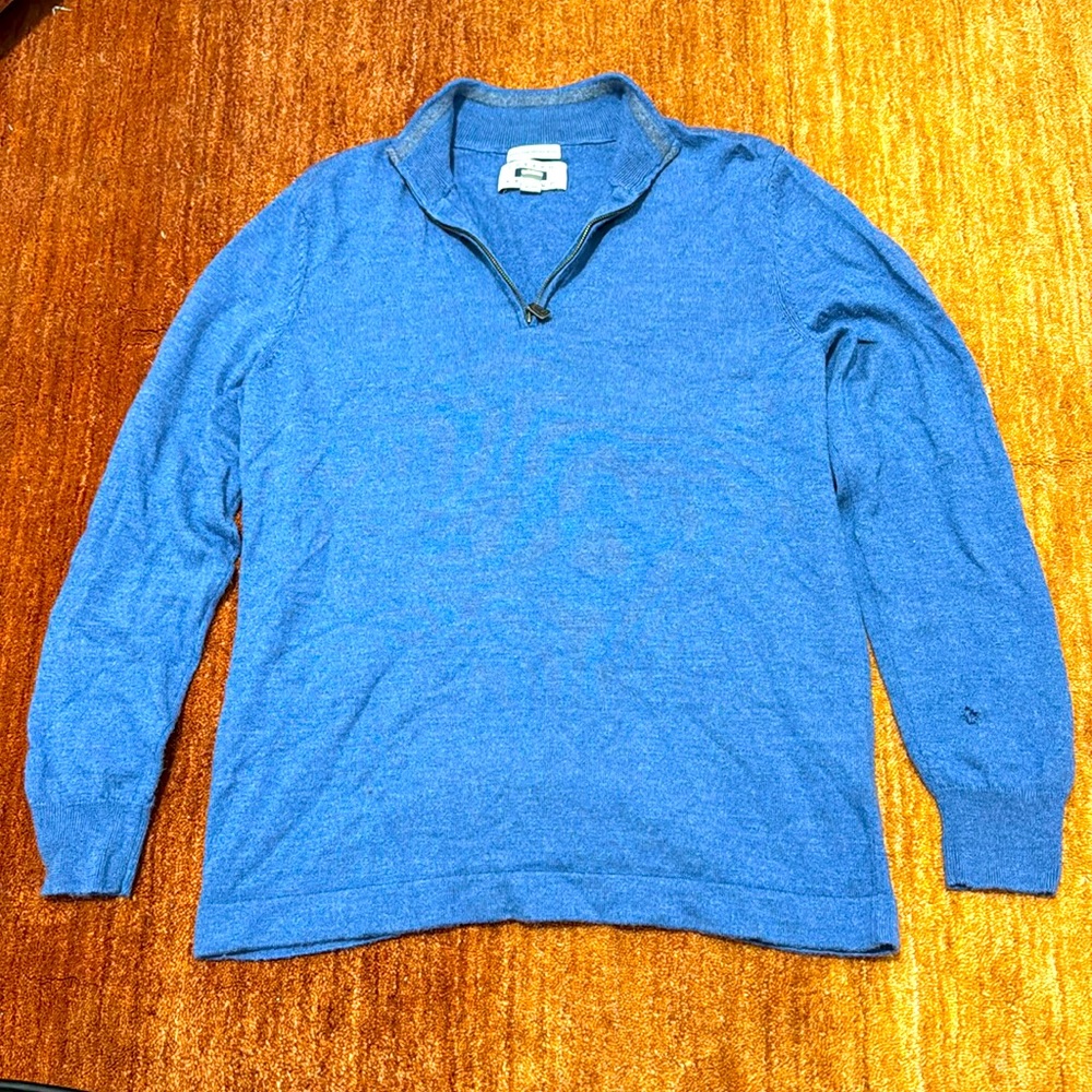 Joseph Abboud Men’s Merino Wool Quarter-zip Sweater Size Medium